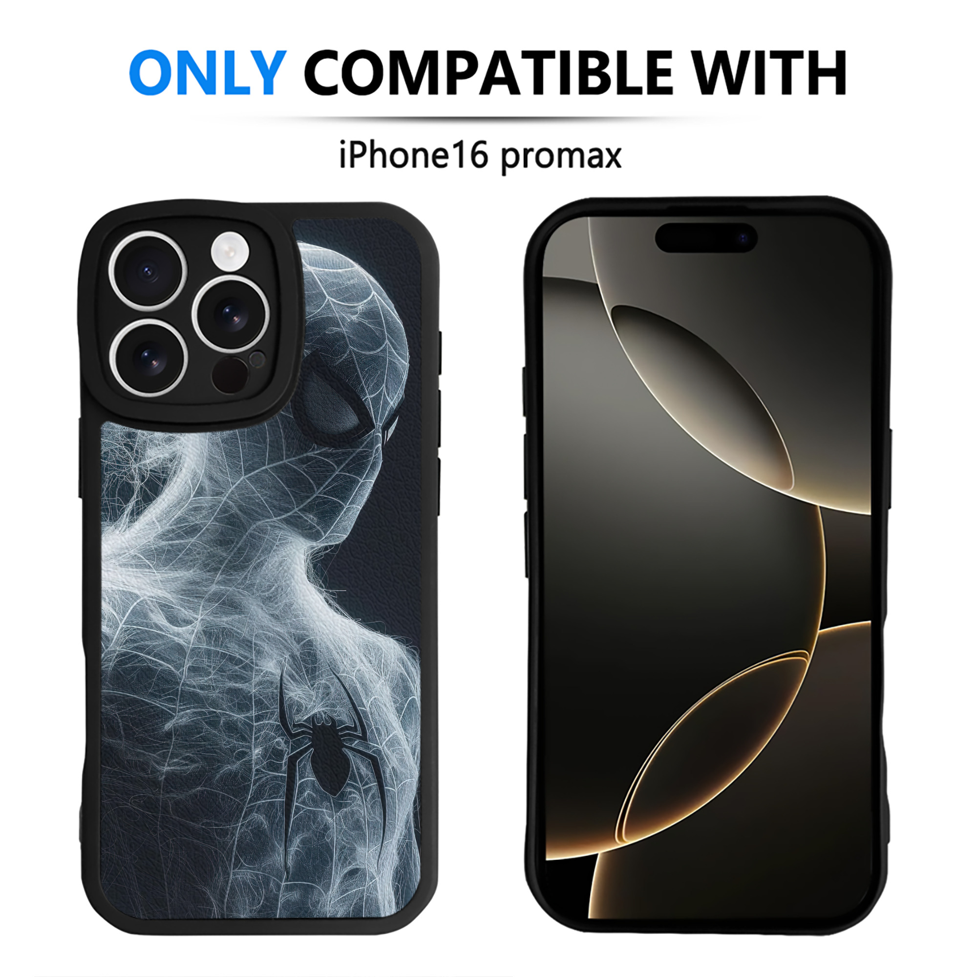 （画像用） Spider Man スパイダーマン 【iPhone 16シリーズ対応】シリコンスマホケース（レザー調） 材質：シリコン